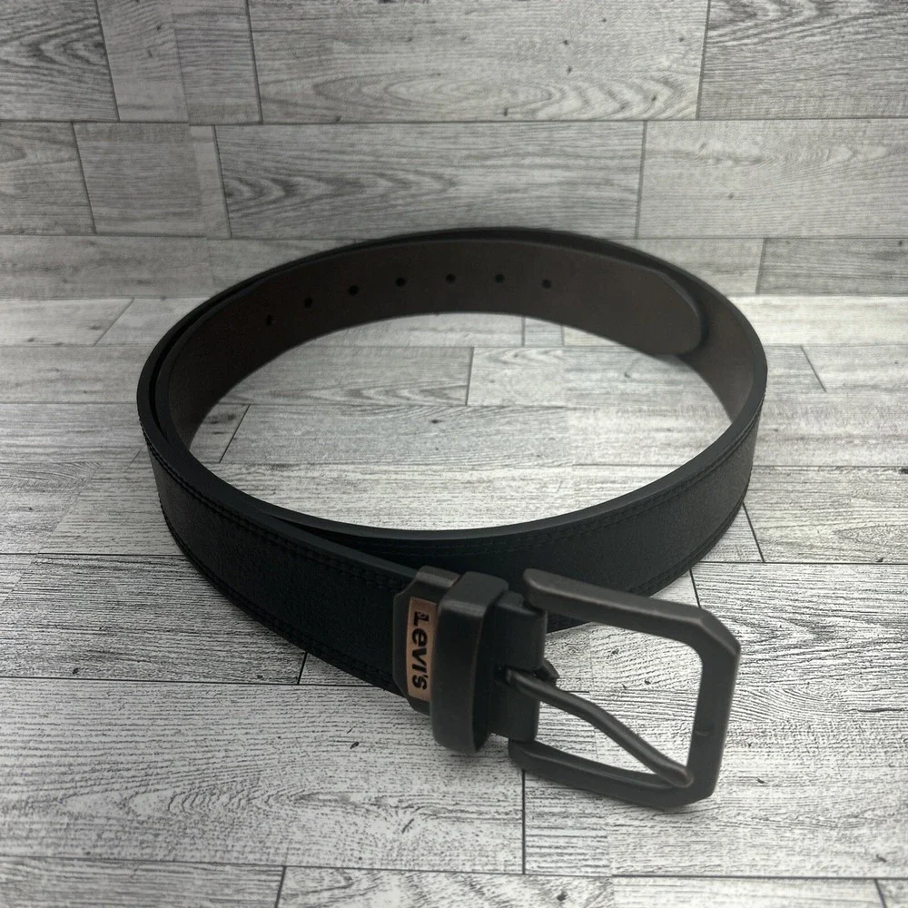 Levi's Men's Reversible Leather Casual ‎ Black-Brown Belt Size XL 42